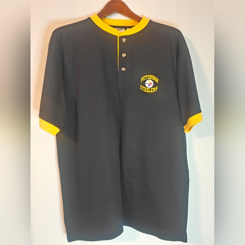 Pittsburgh Steelers 1999 Henley Ringer Tee